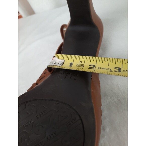 Alex Marie Brown Size 10 Cutout, Open Toe Slingback Sandals - Picture 13 of 15